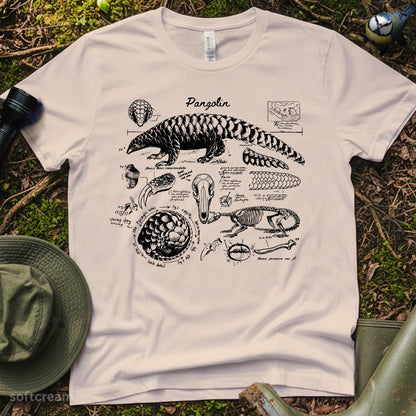 Pangolin Anatomy Diagrams Tshirt