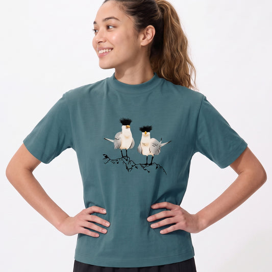 Chinese Crested Tern Organic Cotton T-Shirt – Birder gift