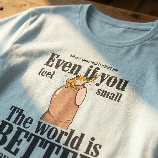 World is better Kihansi Spray Toad Inspiration Tee