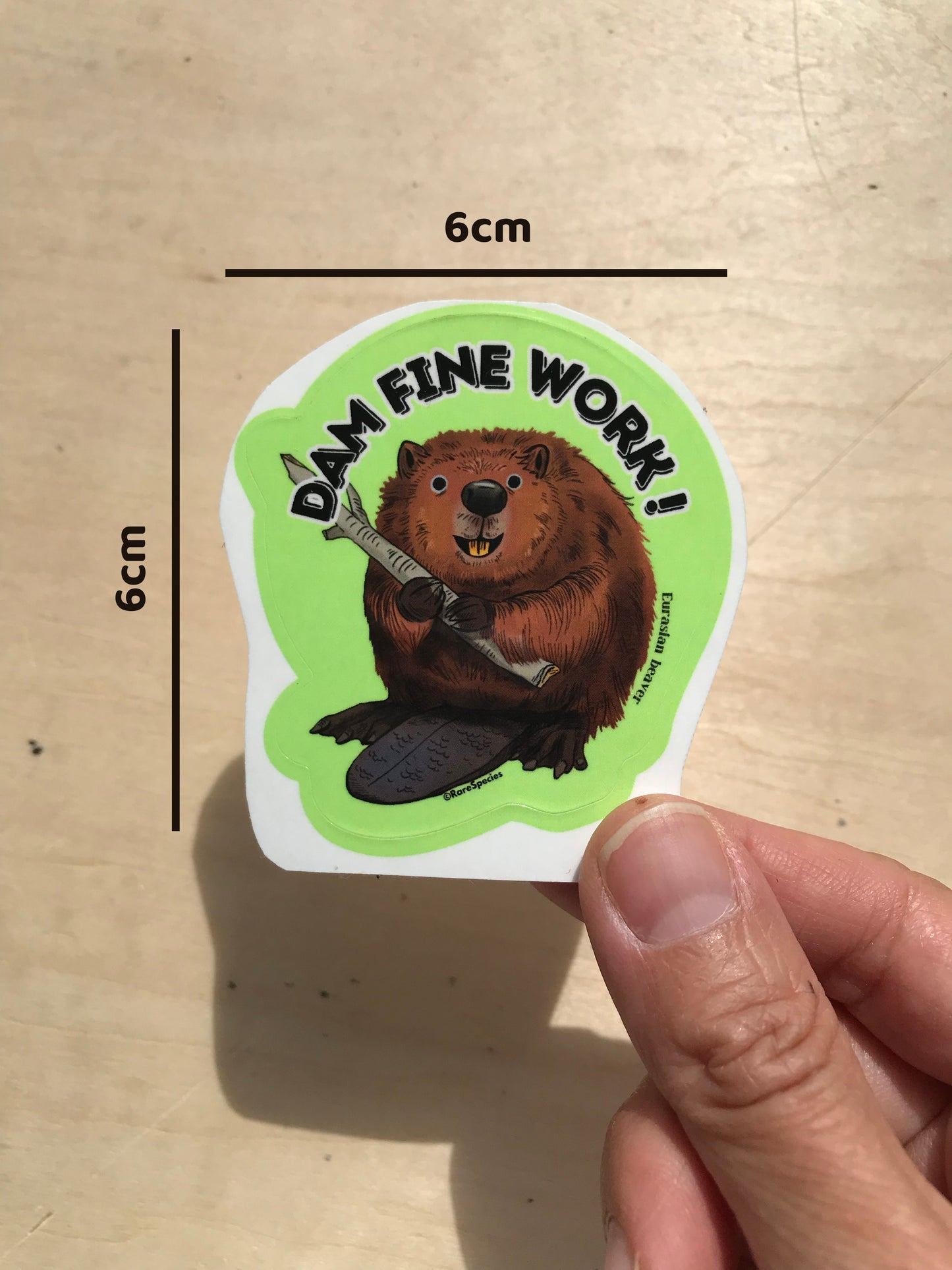 Dam Fine Work sticker