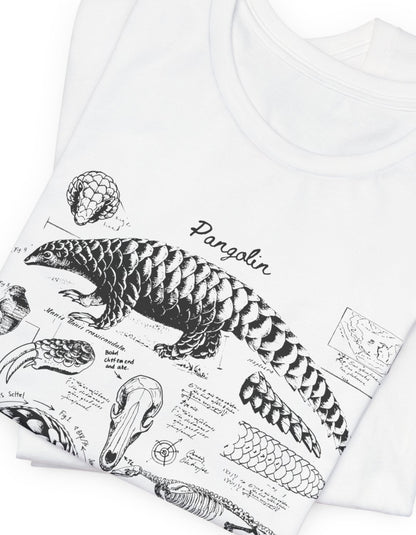 Pangolin Anatomy Diagrams Tshirt