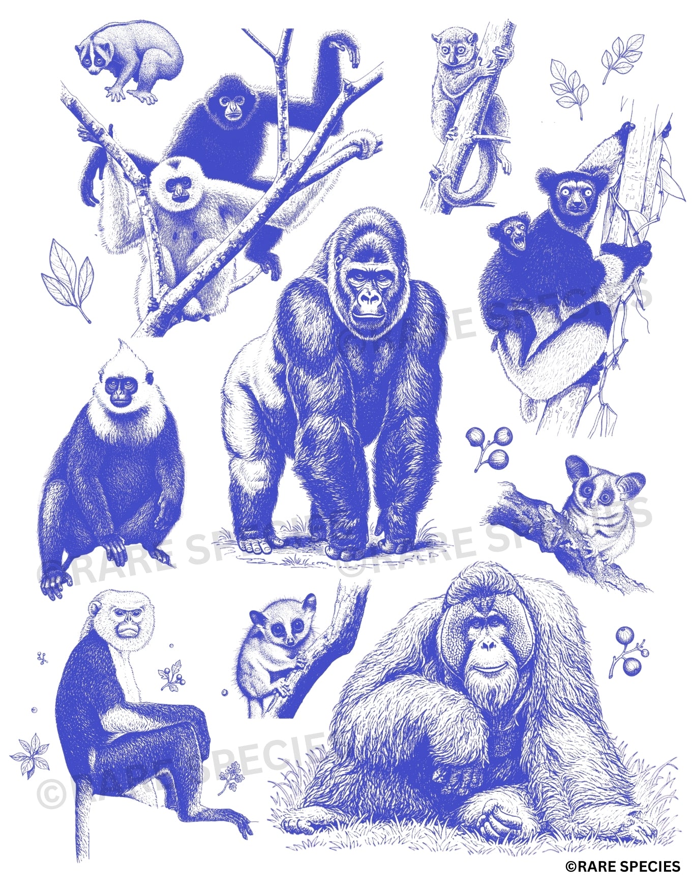 Endangered primates comfort color T-Shirt