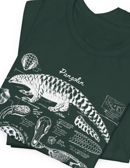 Pangolin Anatomy Diagrams Tshirt