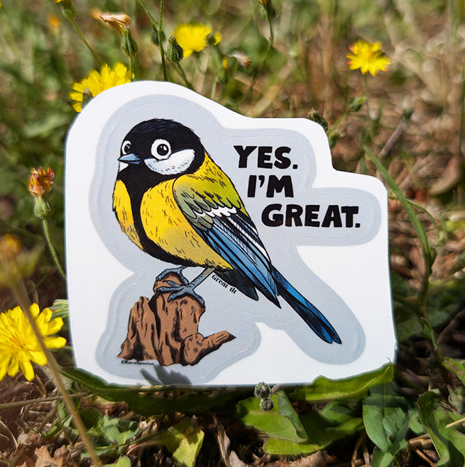 Great Tit I'm Great sticker