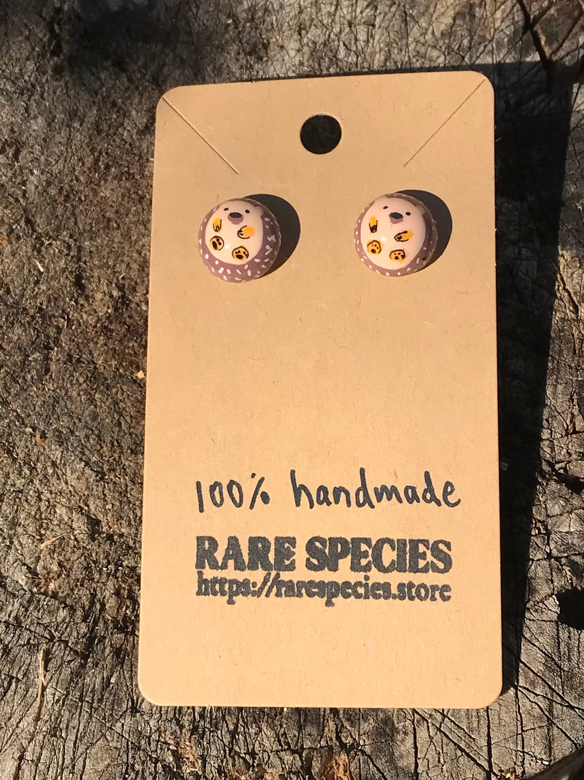 Hand-Painted Seal Stud Earrings | Cute Animal Lover Gift & Hypoallergenic Resin Jewellery (UK Stock)