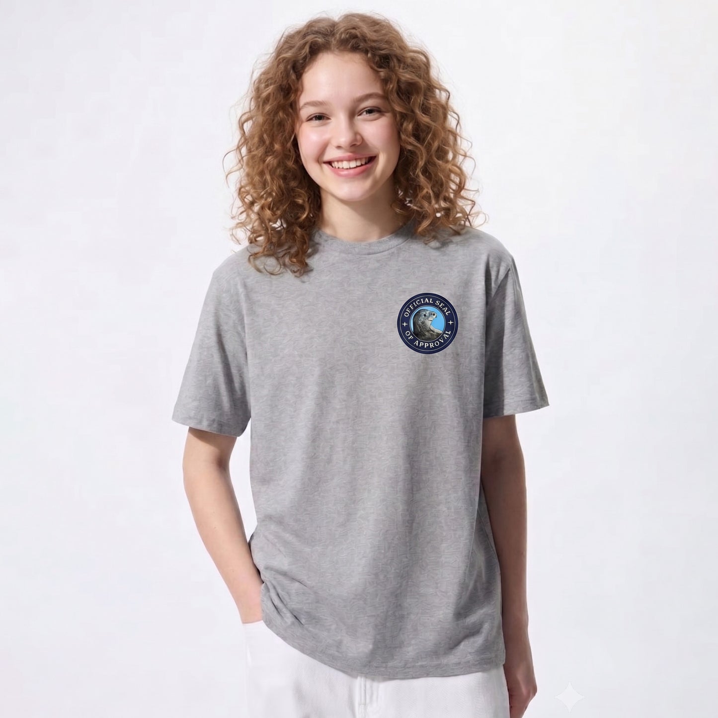 "Official Seal of Approval" Organic Cotton T-Shirt – Funny Sea Seal Animal Pun Graphic Tee