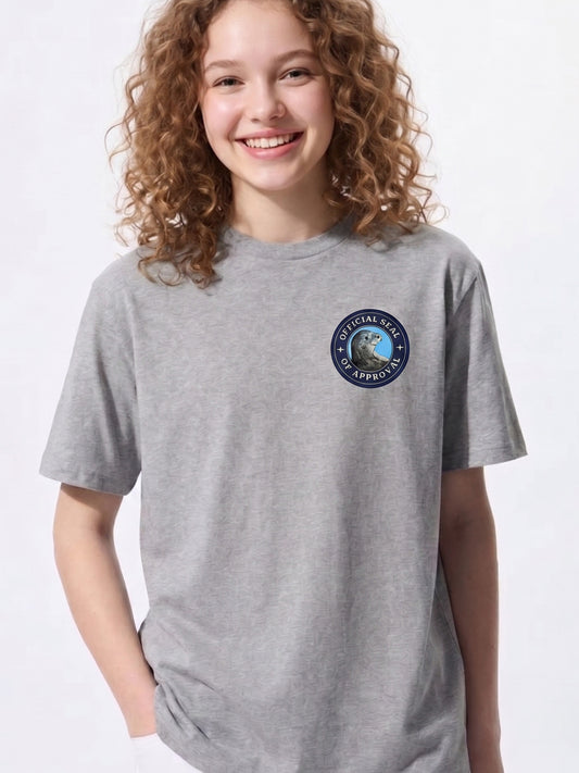 "Official Seal of Approval" Organic Cotton T-Shirt – Funny Sea Seal Animal Pun Graphic Tee