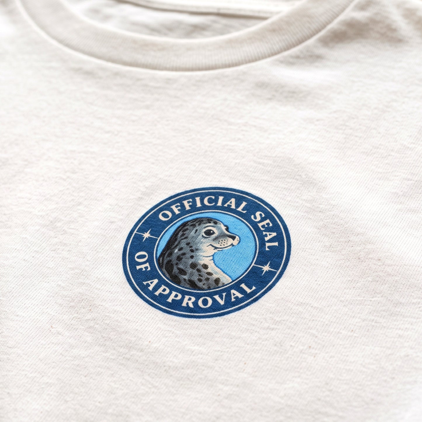 "Official Seal of Approval" Organic Cotton T-Shirt – Funny Sea Seal Animal Pun Graphic Tee