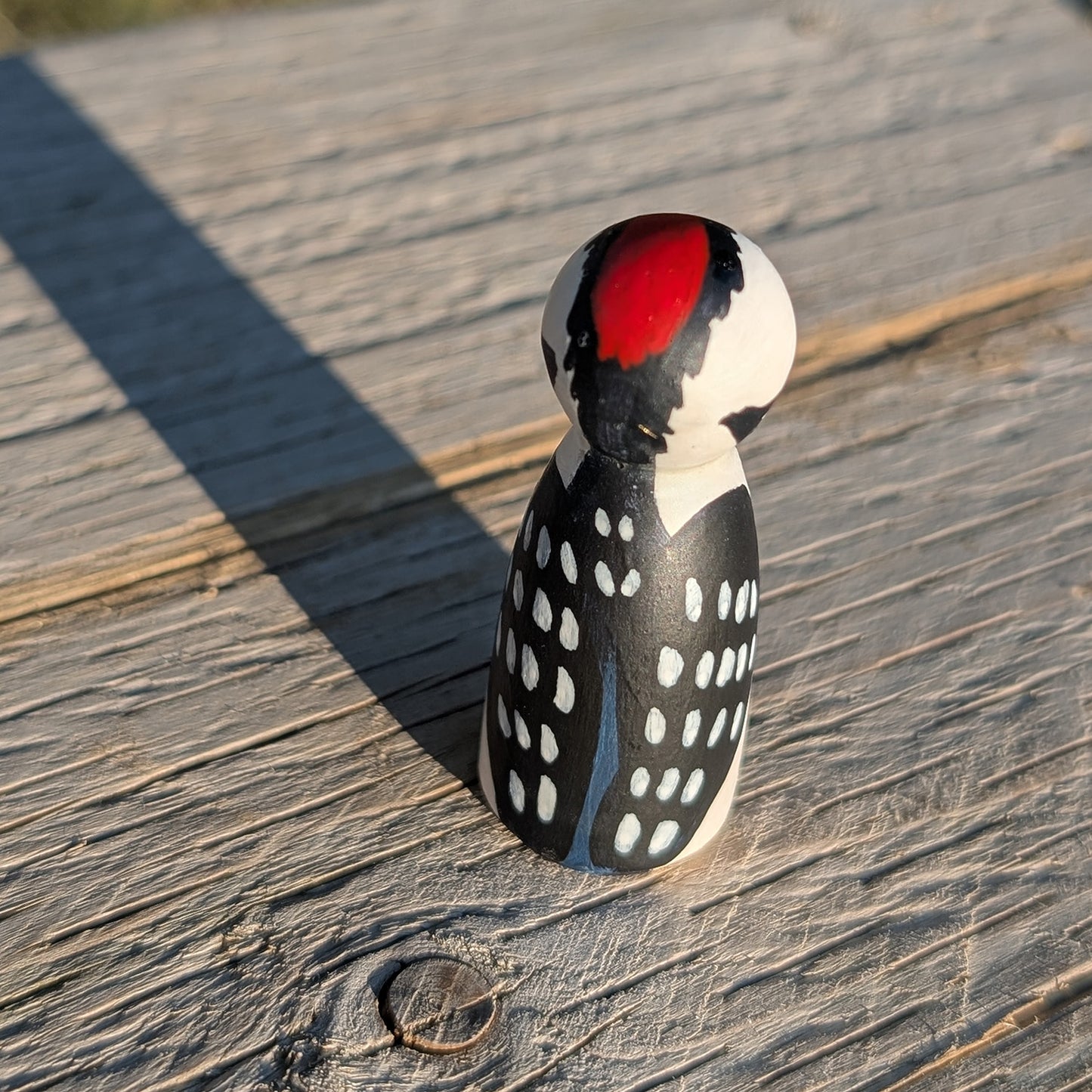 Handmade Wooden Woodland Animal Peg Doll Set in Travel Tin